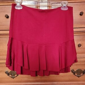 Free People Vibrant Red Mini Skirt
